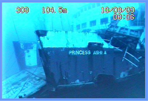 Princess Ashika underwater